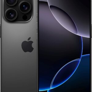 Apple iPhone 16 Pro Max, US Version, 256GB, Black Titanium - Unlocked (Renewed)